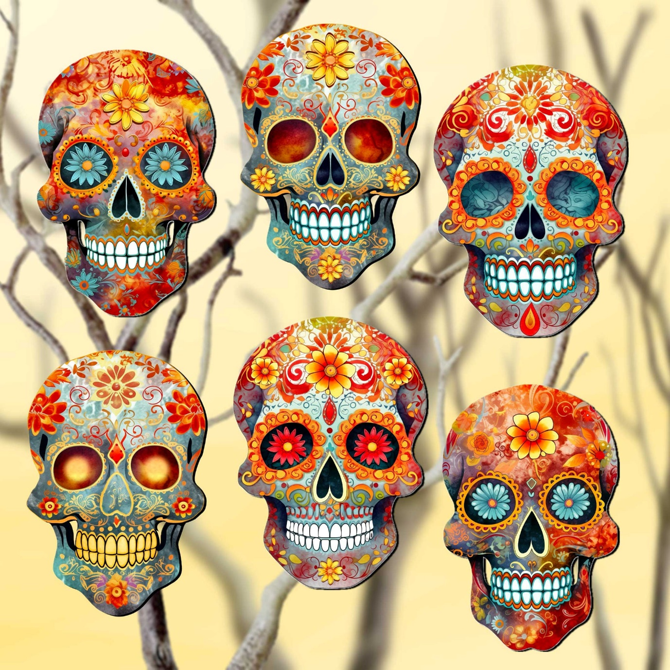 Skull ornaments