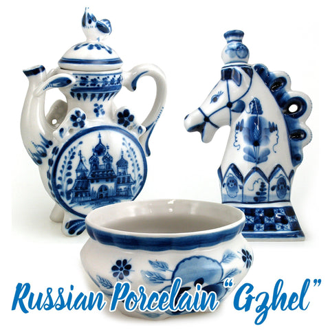 Gzhel and other Porcelain - Artistic Treasure - G.DeBrekht