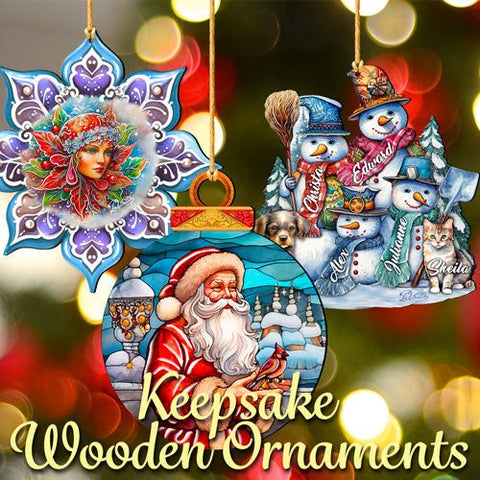 Keepsake Wooden ornaments - G.DeBrekht