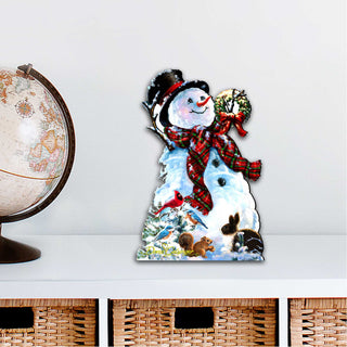 An Old Fashioned Christmas Door Decor by D. Gelsinger - Christmas Santa Snowman Decor - 8461024H-1563