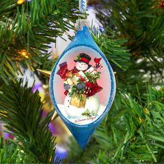 Gift of Snowman Glass Ornament by Susan Winget - Christmas Santa Snowman Decor - 757-201-SW