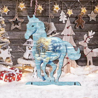 Running Pony Wildlife Outdoor Decor by G. DeBrekht - Wildlife Holiday Decor - 8198155F