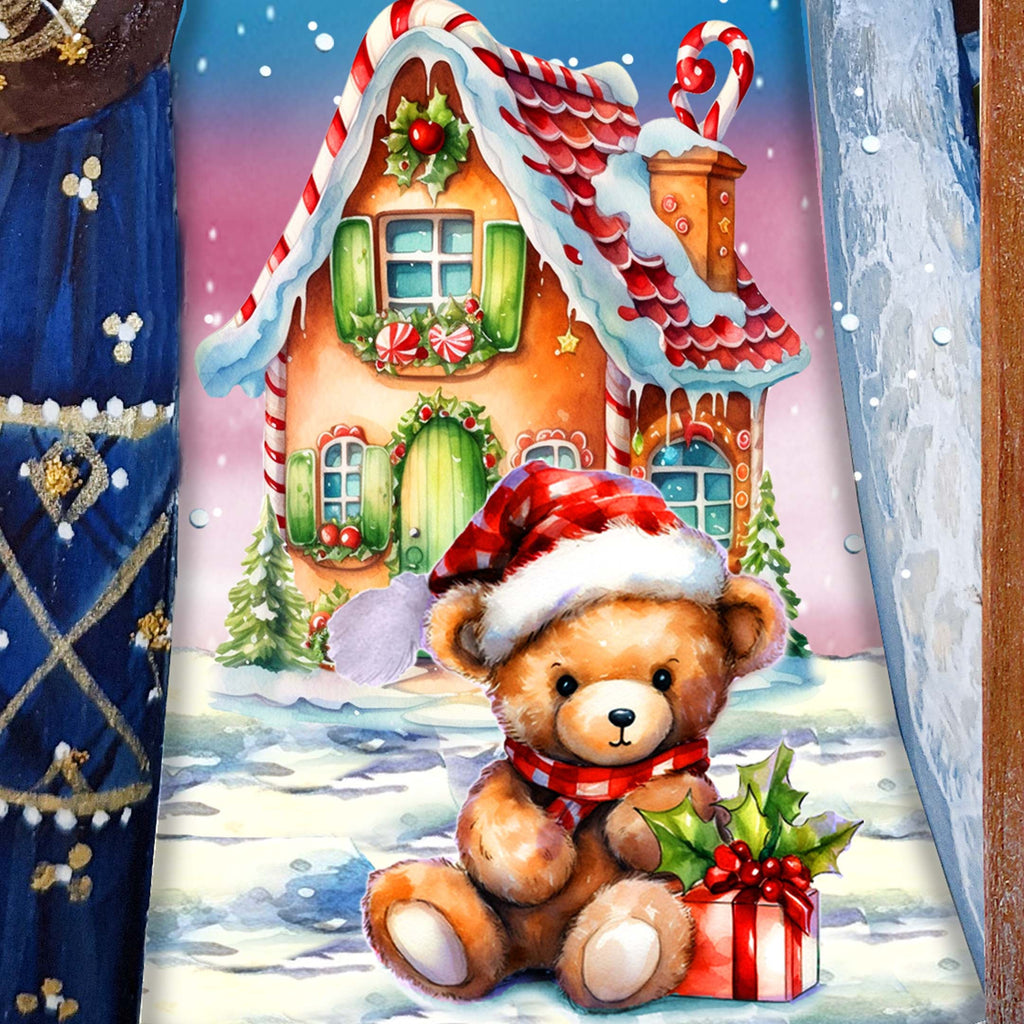 Gingerbread House Santa Hand-Painted WOODCARVED Masterpiece Figurine by G. DeBrekht - Christmas Decor - 8215950