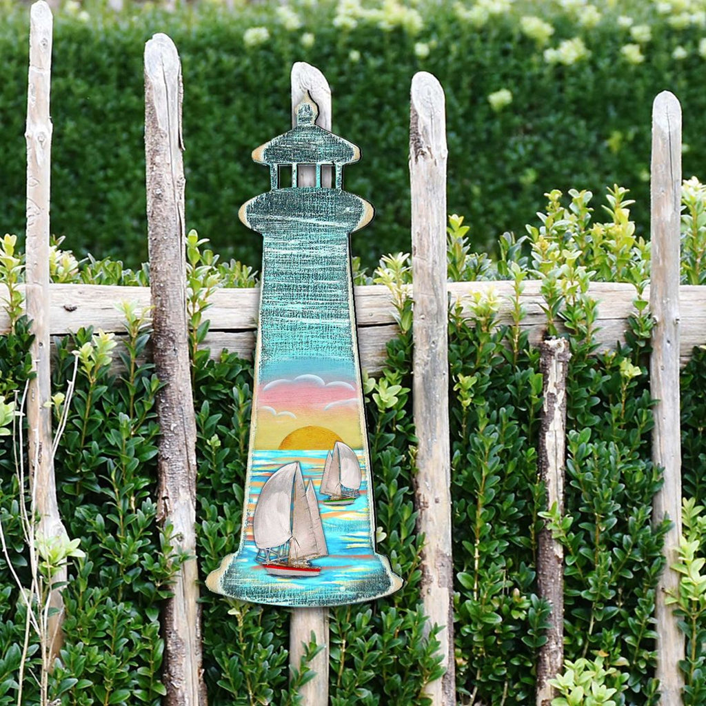 Lighthouse Coastal Outdoor Decor Large Ornament by G. DeBrekht - Coastal Holiday Decor - 8198526-2M