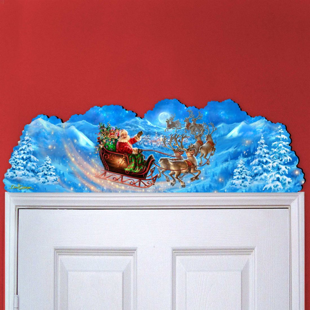 Magic Flight Santa Nativity Outdoor Decor by D. Gelsinger - Nativity Holiday Decor - 8461033F-1314