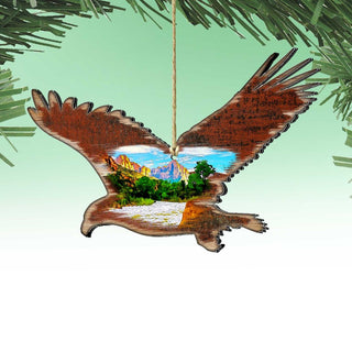 Eagle Shaped Wooden Ornaments by Nature Wonders - Wildlife Holiday Decor - 8198233