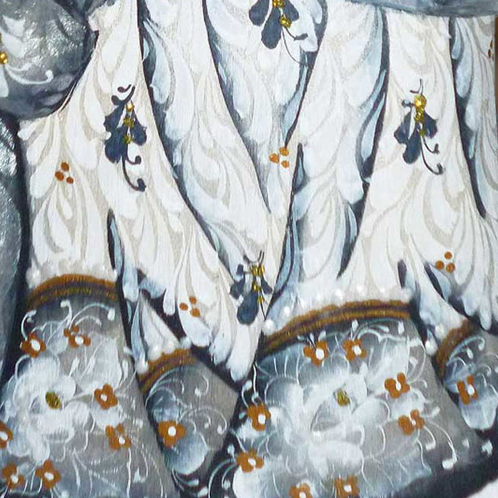 Dancing White Santa Hand-Painted WOODCARVED Masterpiece by G. DeBrekht - Christmas Decor - 8201014  *** PRE-ORDER - Handmade Just for You! ***