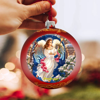 Angel in the Arch Glass Ornament by D. Gelsinger - Nativity Holiday Decor - 71114-1322