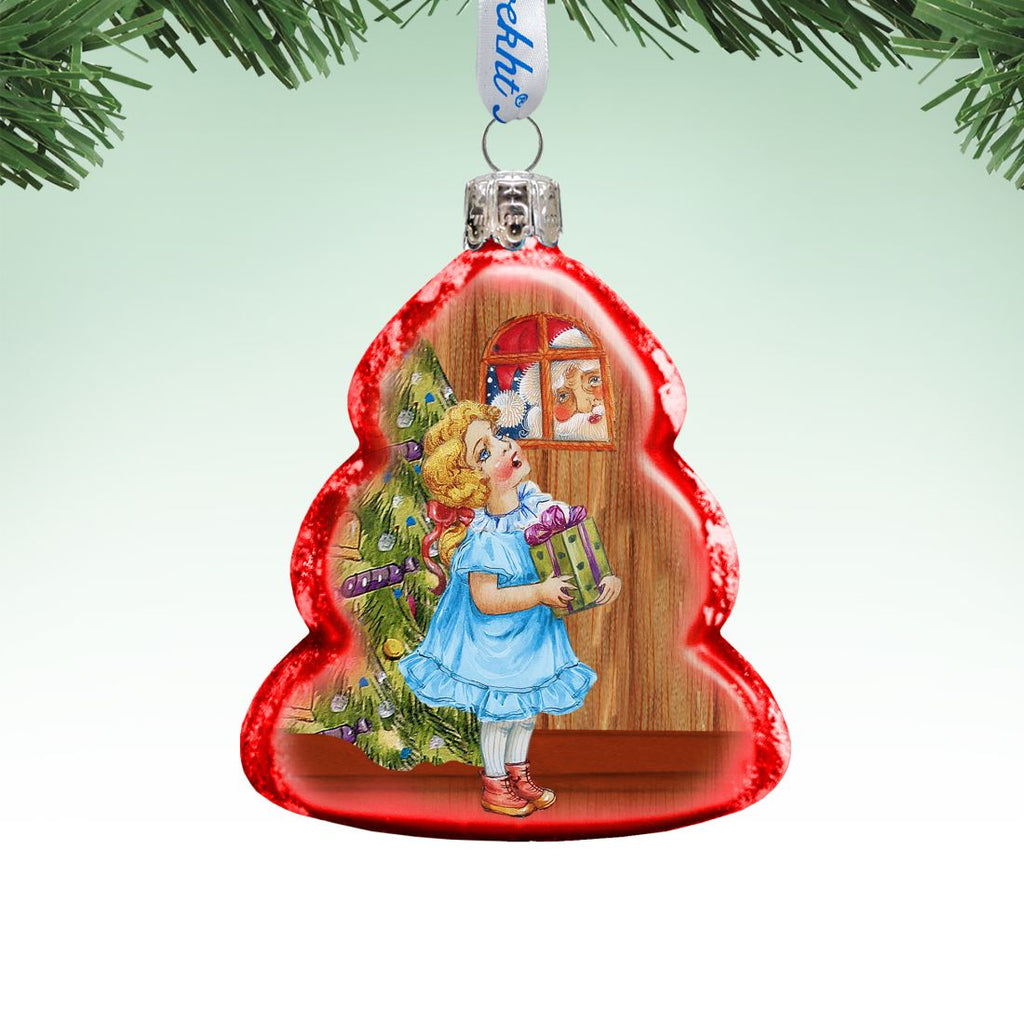 Thank You Santa Mercury Glass Ornament by G. DeBrekht - Christmas Decor - 773014