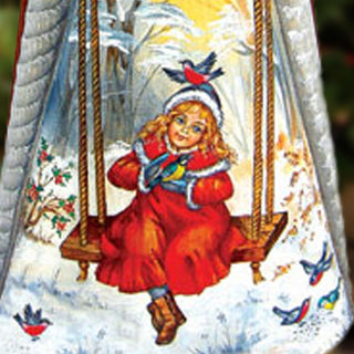 Morning Greetings Santa Hand-Painted WOODCARVED Figurine by G.DeBrekht - Christmas Decor - 243010 *** PRE-ORDER - Handmade Just for You! ***