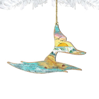 Whales Tale Wooden Ornaments by G. DeBrekht - Coastal Holiday Decor - 8198535