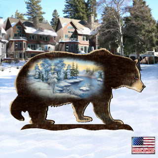Black Bear Wildlife Outdoor Decor by G. DeBrekht - Wildlife Holiday Decor - 8198215F