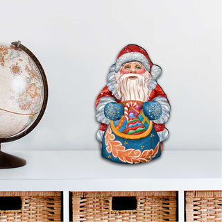 Birdie Santa Christmas Door Decor by G. DeBrekht - Christmas Santa Snowman Decor - 8117902H