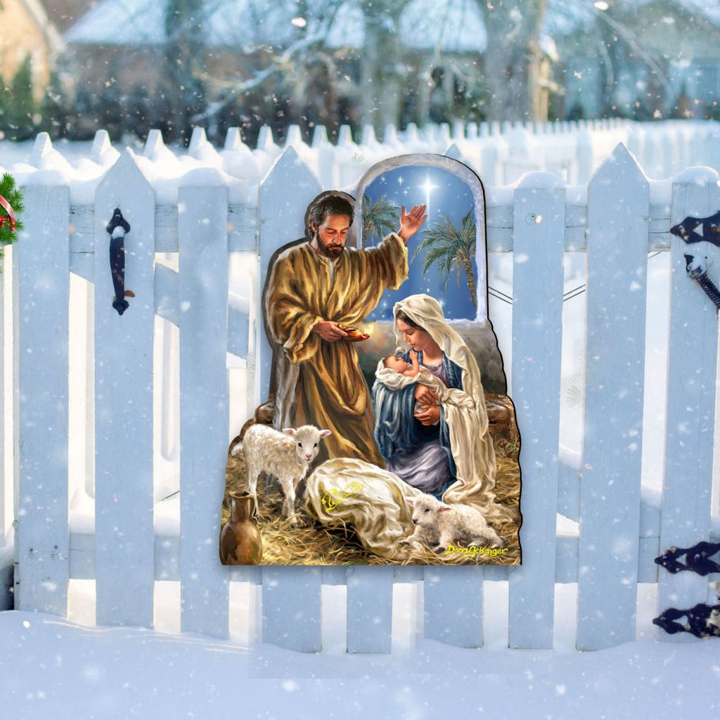 Glory to God Nativity Door Decor by D. Gelsinger - Nativity Holiday Decor - 8461045H-DG