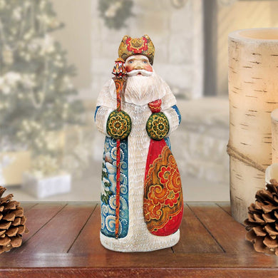 Time to Share Christmas Gathering Santa Hand-Painted WOODCARVED Masterpiece by G. DeBrekht - Wildlife Holiday Decor - 213610  *** PRE-ORDER - Handmade Just for You! ***