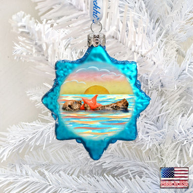 Shell Mercury Glass Ornament by G. DeBrekht - Coastal Holiday Decor - 775481