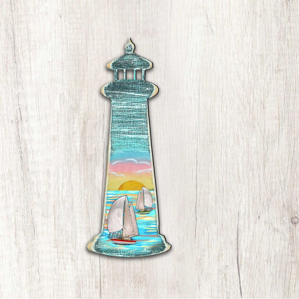 Lighthouse Coastal Outdoor Decor Large Ornament by G. DeBrekht - Coastal Holiday Decor - 8198526-2M