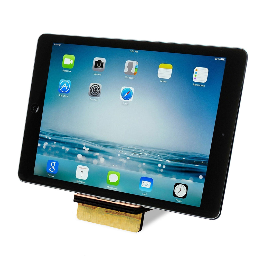 Worries Away Cell Phone Stand Family Decor Wood Mobile Tablet Holder Charging Station Organizer - 892065