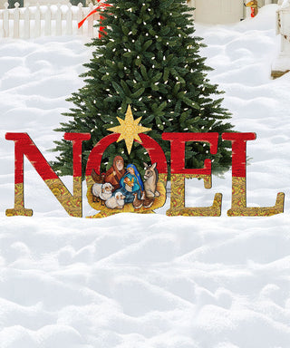 Noel Outdoor Nativity Set by G. DeBrekht - Nativity Holiday Decor - 8121458F-S4L