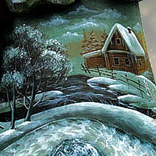 Old World walking Hand-Painted WOODCARVED Masterpiece by G. DeBrekht - Christmas Decor - 821514 *** PRE-ORDER - Handmade Just for You! ***