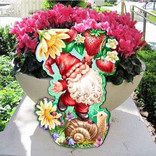 Sweet Summer Gnome Holiday Door Decor by D. Gelsinger - Christmas Decor - 8461062H-DG
