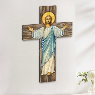 Jesus Cross Outdoor Decor by G. DeBrekht - Nativity Holiday Decor - 8191166-2F