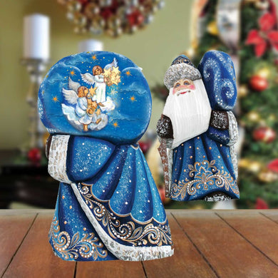Rising Star Santa Hand-Painted WOODCARVED Masterpiece by G. DeBrekht - Nativity Holiday Decor - 8215549