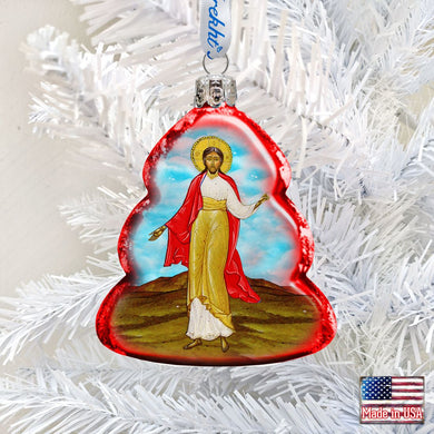 Jesus Mercury Glass Ornament by G. DeBrekht - Nativity Holiday Decor - 772012