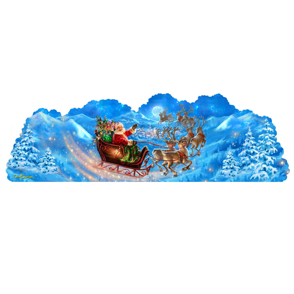 Magic Flight Santa Nativity Outdoor Decor by D. Gelsinger - Nativity Holiday Decor - 8461033F-1314