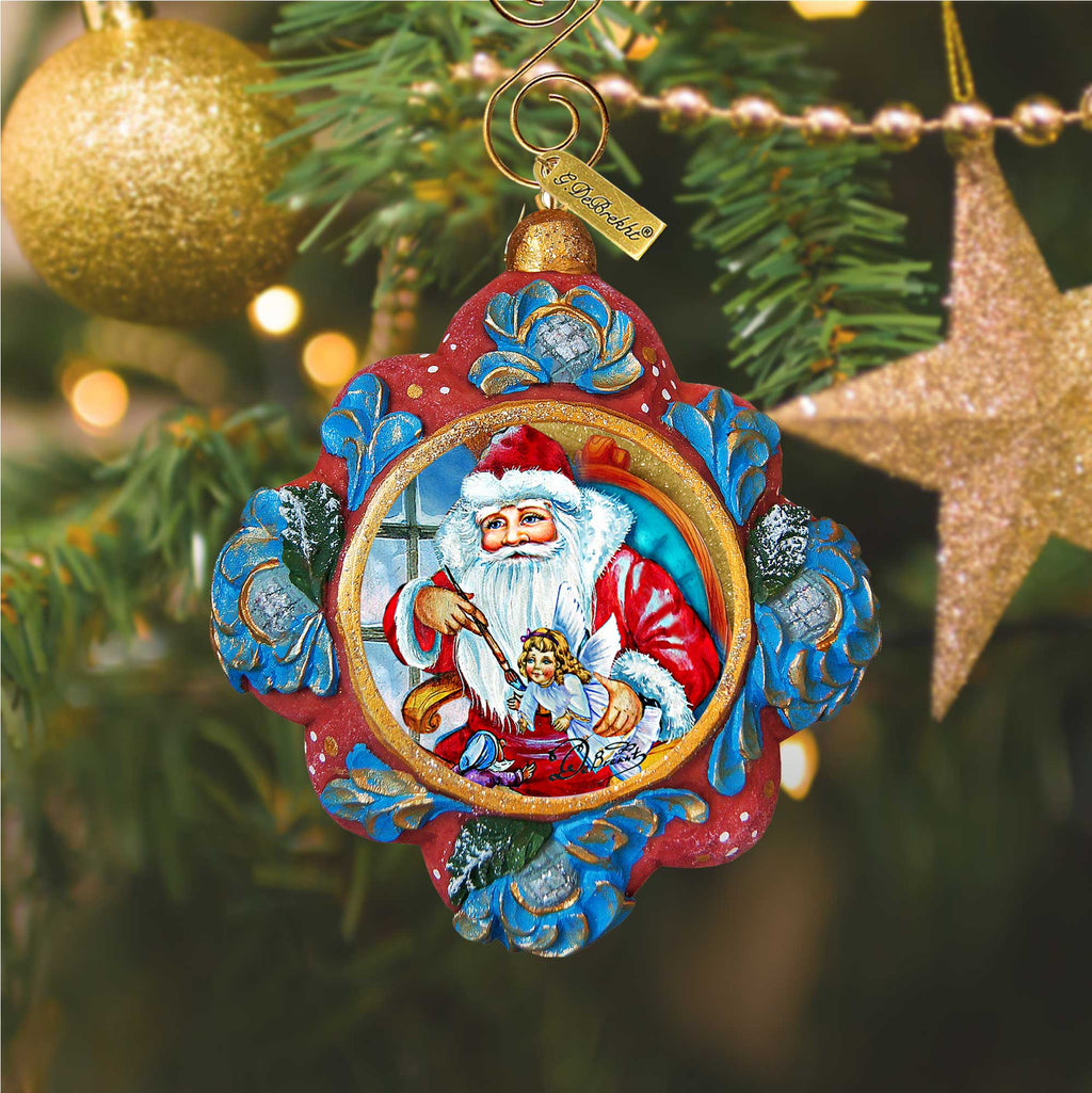 Nativity Workshop Sculpted Hand-Painted Christmas Ornament by G. DeBrekht - Nativity Holiday Decor - 6102415