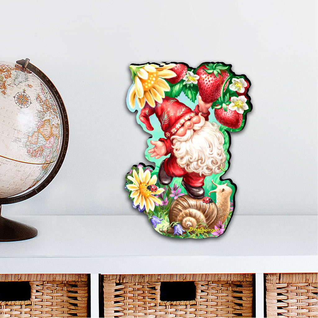 Sweet Summer Gnome Holiday Door Decor by D. Gelsinger - Christmas Decor - 8461062H-DG