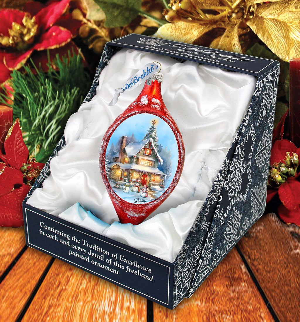 G. DeBrekht Christmas Cottage Ornament - Thumbnail 5