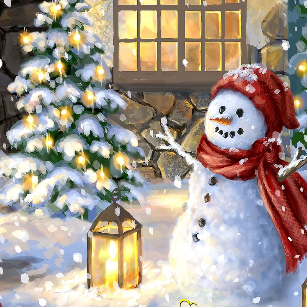 Christmas Light Lane with Truck Door Decor by D. Gelsinger - Christmas Santa Snowman Decor - 8461039H-1926