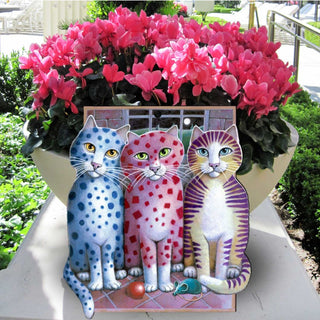 Board Meeting Holiday Door Decor by Laura Seeley - Pets Dog and Cats Decor - 8512051H