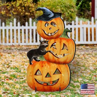Scary Stacking Pumpkin Halloween Outdoor Decor by G. DeBrekht - Thanksgiving Halloween Decor - 8158415F