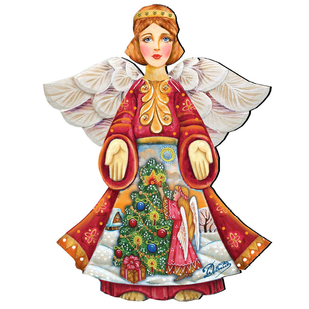Christmas Tree Angel Nativity Door Decor by G. DeBrekht - Nativity Holiday Decor - 8154103H