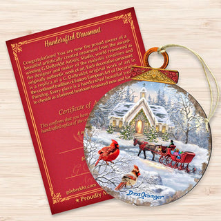 Sleigh Ride Wooden Ornaments by Gelsinger - Christmas Decor - 8021129-DG
