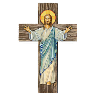 Jesus Cross Outdoor Decor by G. DeBrekht - Nativity Holiday Decor - 8191166-2F
