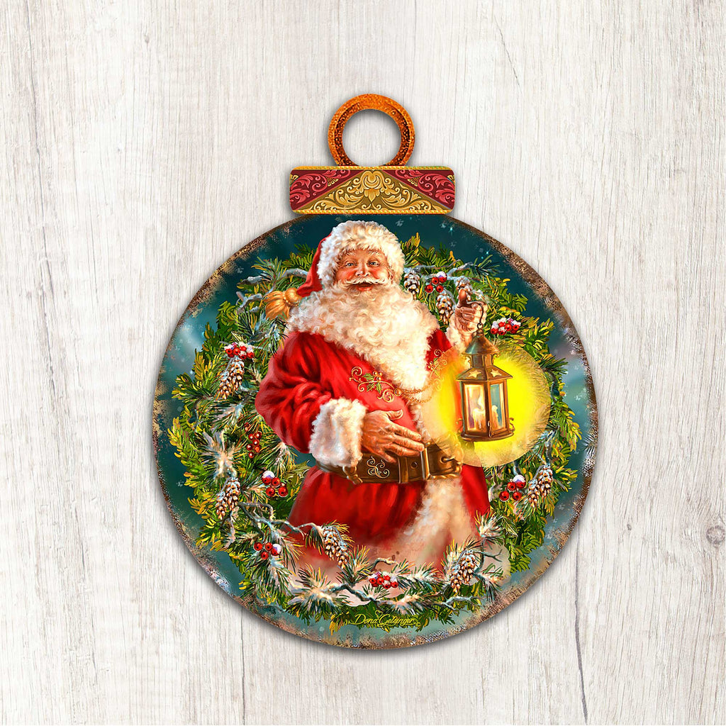 Enchanted Christmas Santa wreath Door Decor by D. Gelsinger - Christmas Decor - 8461051H-1003