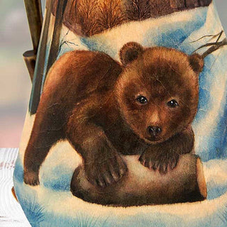 Nostalgic Bear Santa Hand-Painted WOODCARVED Masterpiece by G. DeBrekht - Wildlife Holiday Decor - 291725 *** PRE-ORDER - Handmade Just for You! ***