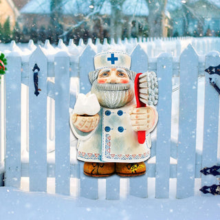 Dentist Door Christmas Door Decor by G. DeBrekht - Christmas Santa Snowman Decor - 8151922H