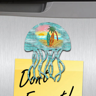 Jellyfish Shaped Refrigerator Magnets Set of 3