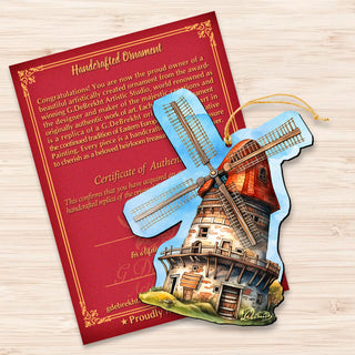 Windmill Decorative Wooden Ornaments by G. Debrekht - Love Family Decor - 8688313