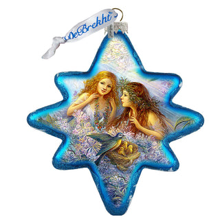 Flower Fairies North Star Glass Ornament by G. DeBrekht - Christmas Decor - 755-048