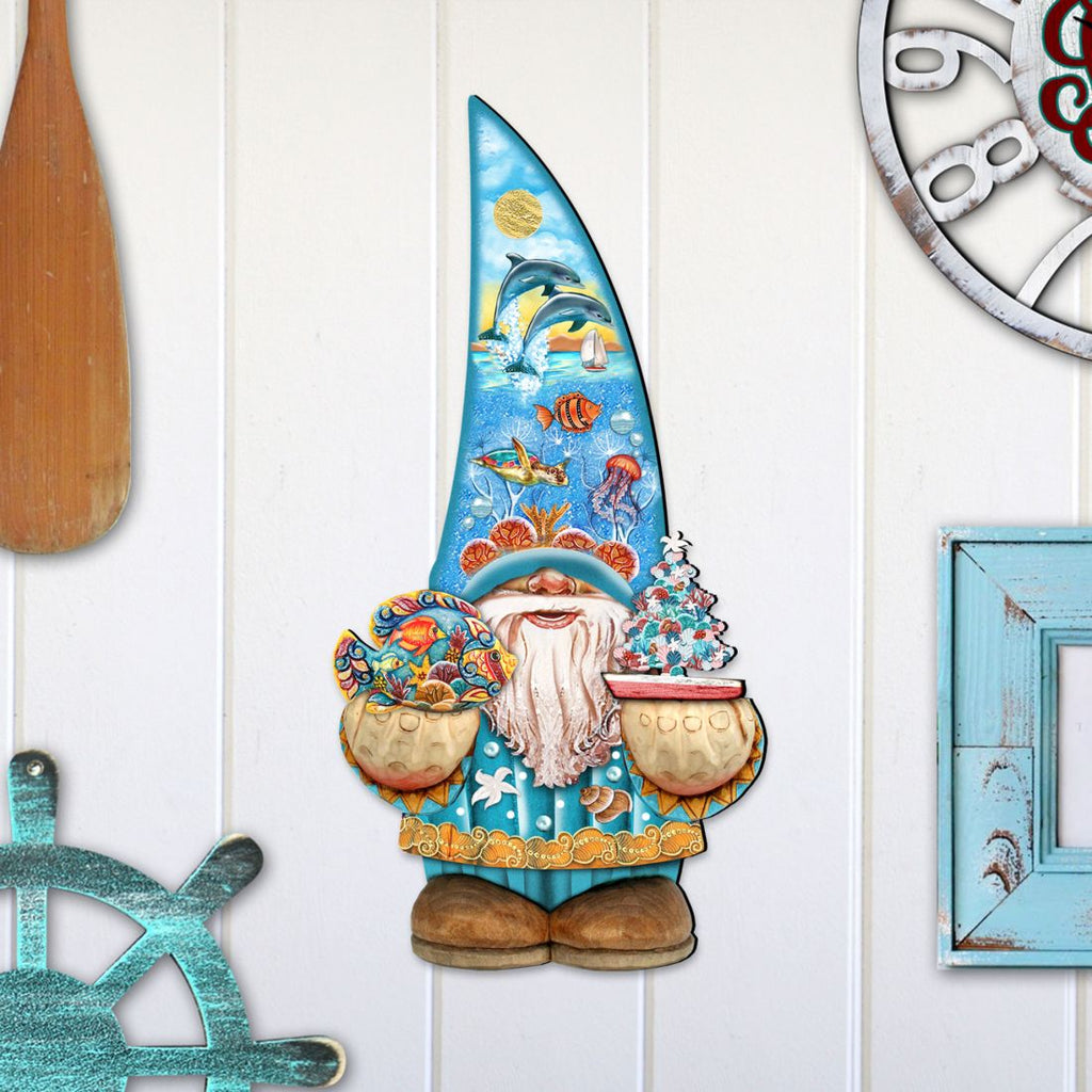 Coastal Gnome Coastal Door Decor by G. DeBrekht - Coastal Holiday Decor - 8611014H