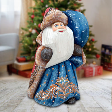 Santa Reindeer Hand-Painted WOODCARVED Masterpiece by G. DeBrekht - Christmas Decor - 8215548