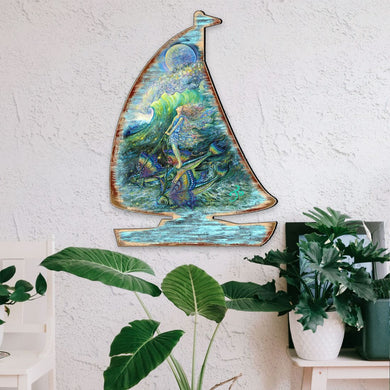 Surfers Dream Coastal Door Decor by Josephine Wall - Coastal Sea-Life Decor - 8472103H-JW