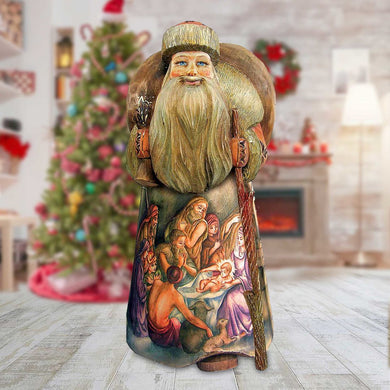 Nostalgic Nativity Hand-Painted WOODCARVED Masterpiece by G. DeBrekht - Nativity Holiday Decor - L291732 - SPECIAL ORDER