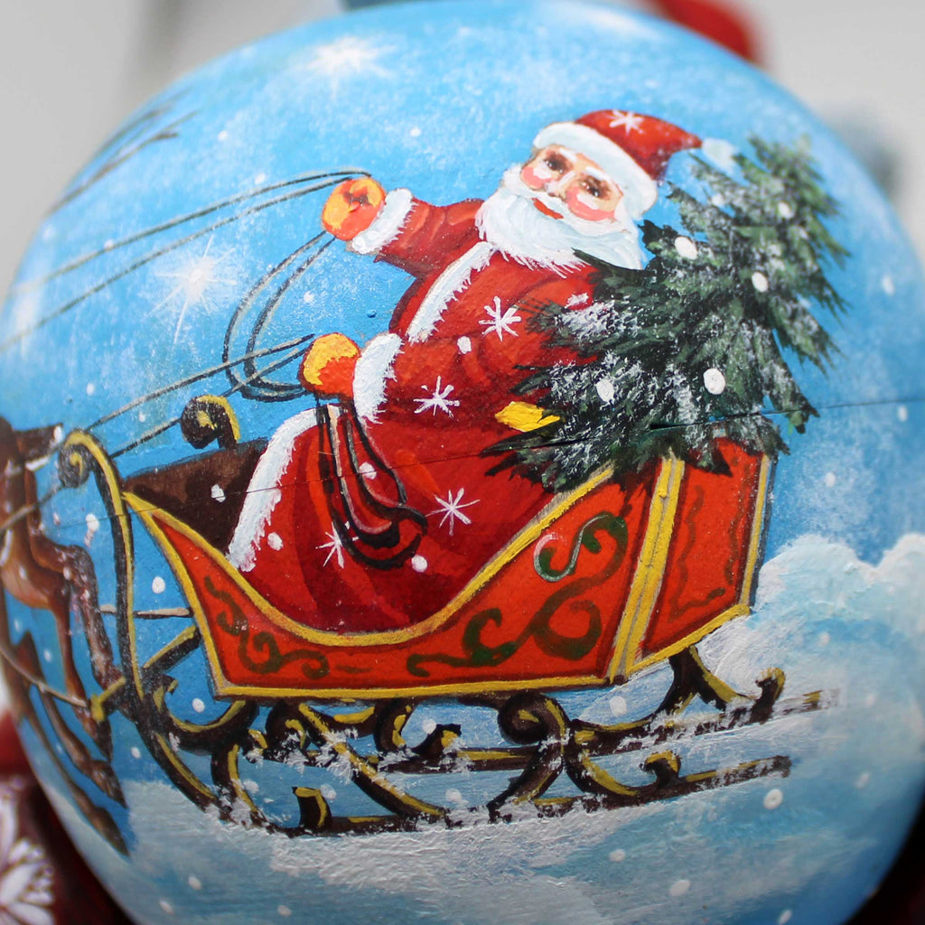 Full Bag of Gifts Santa Hand-Painted WOODCARVED Masterpiece by G. DeBrekht - Christmas Decor - 821718