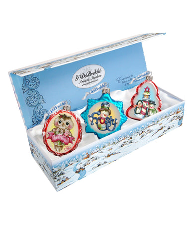 Holiday Mercury Glass Ornaments by Jamie Mills-Price - Christmas Decor - 770138S3-MP